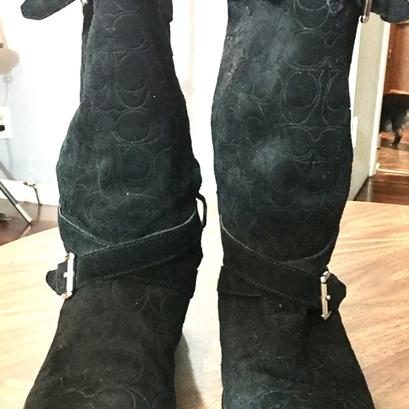 Coach Thelma Suede winter boots size 8B - Picture 5 of 7